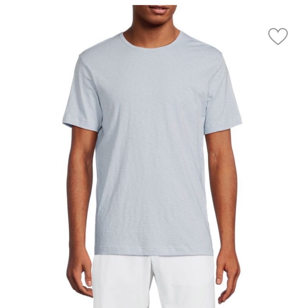 Men’s theory Pima cotton short sleeve tee light blue xl